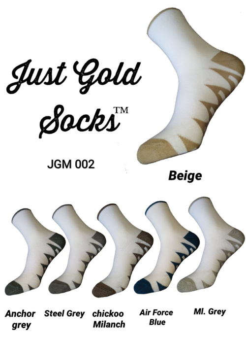 Just Gold Men's Ankle Length Socks